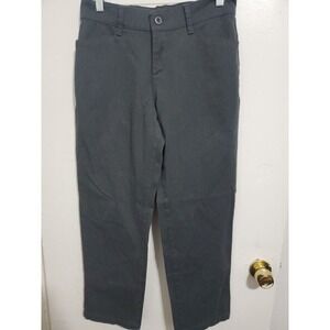 Lee Relaxed Fit Straight Pants Trousers 6 Short Mid Wrinkle Free Women Plaid